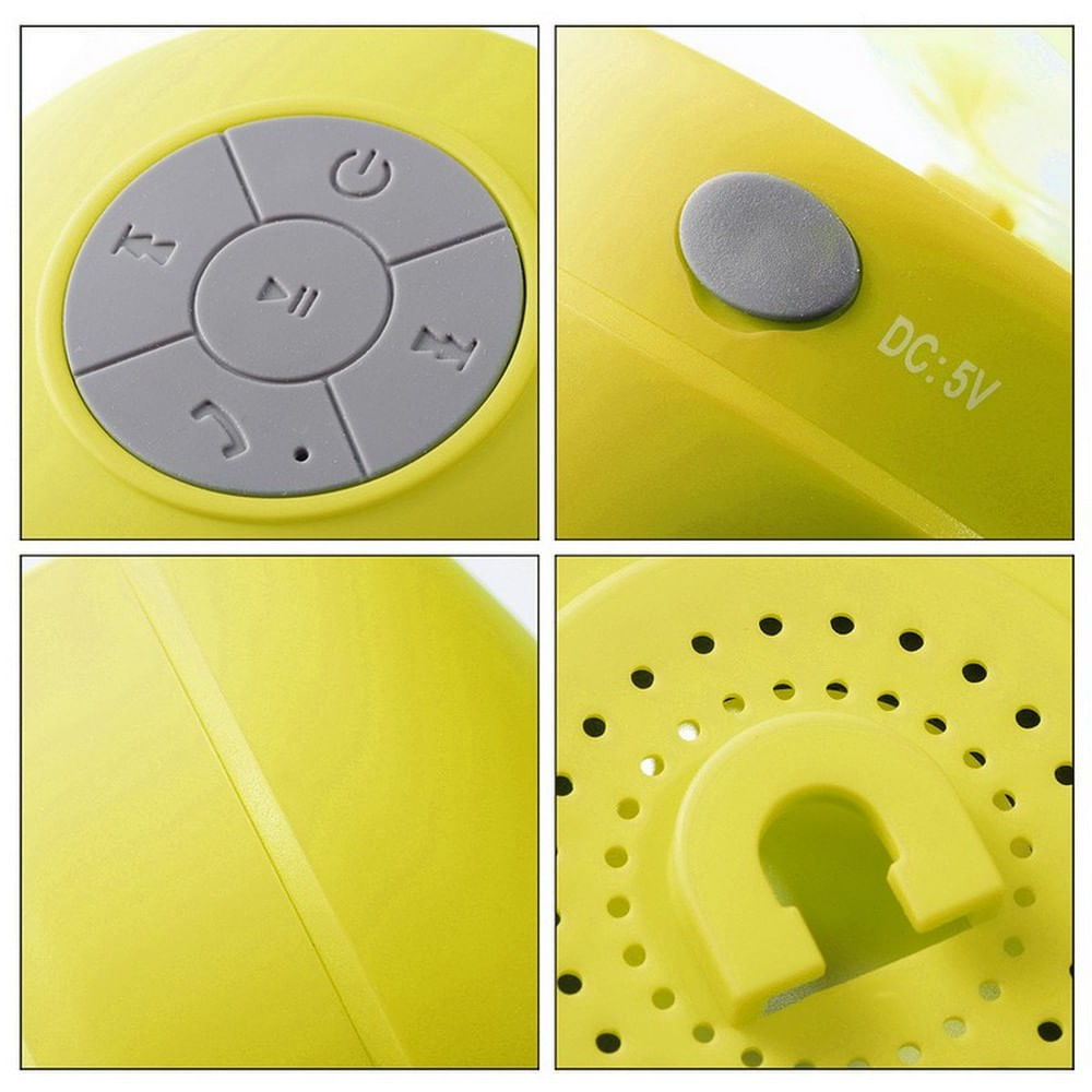 Parlante Portatil Bluetooth Resistente Al Agua Amarillo img #4