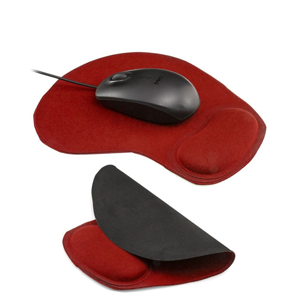 Pad Mouse Tipo Gamer En Neopreno Rojo img #2