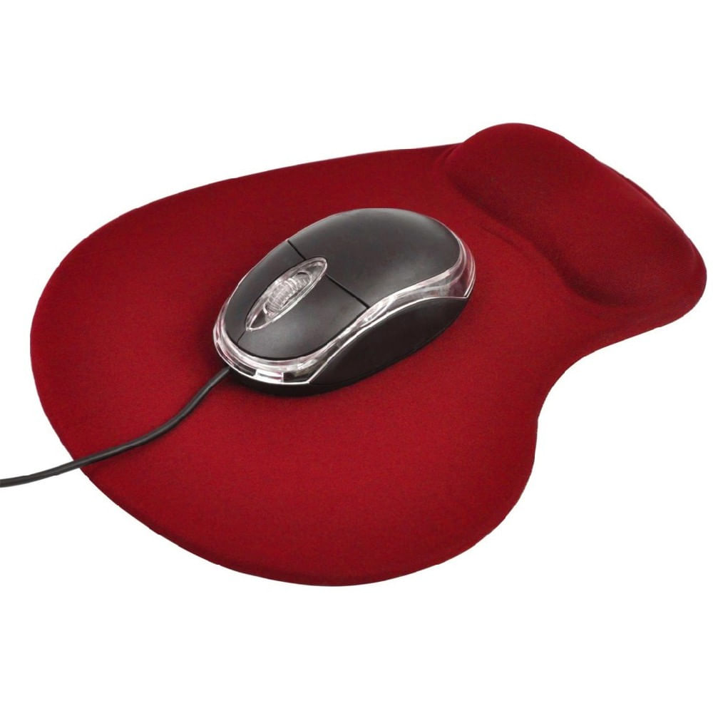 Pad Mouse Tipo Gamer En Neopreno Rojo img #3