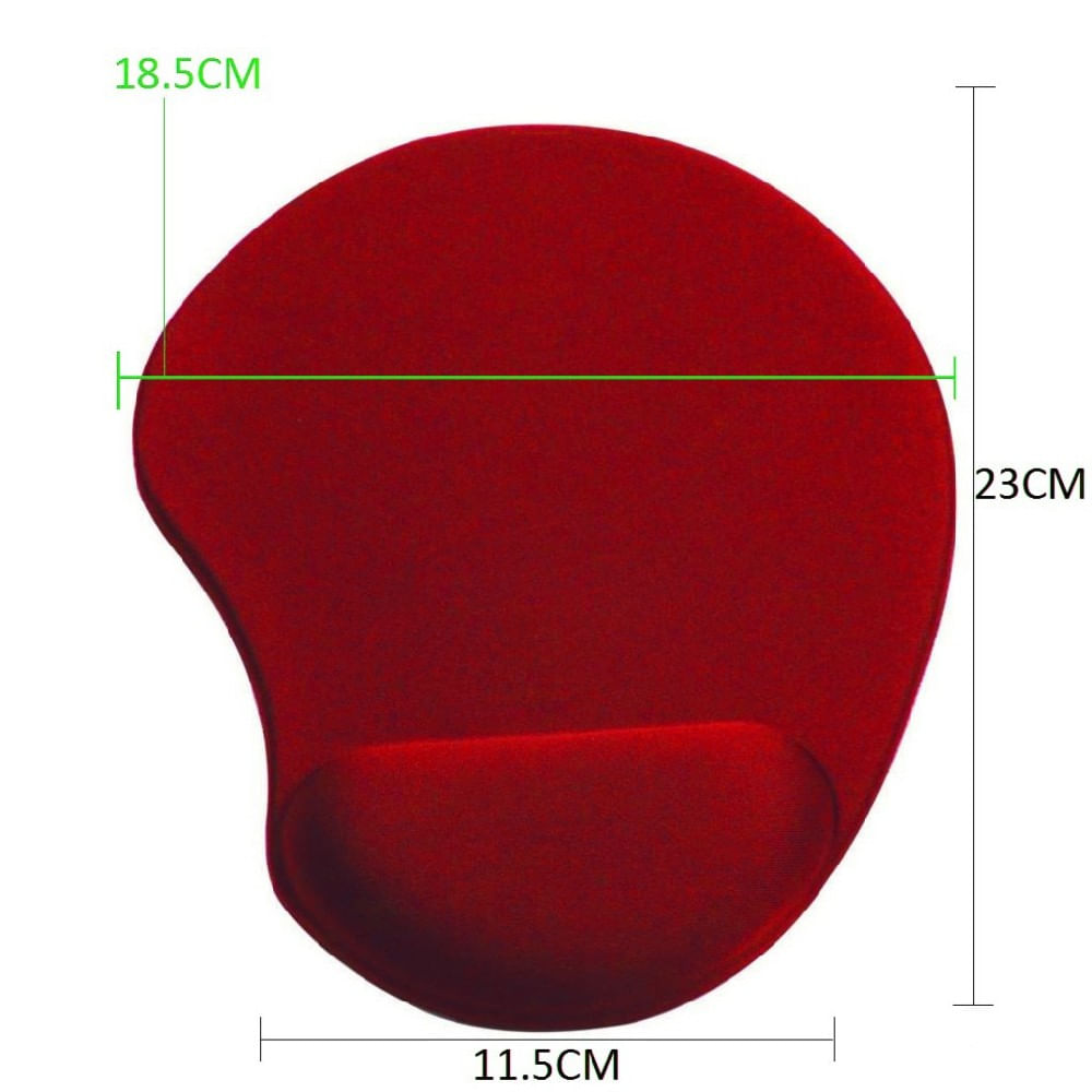 Pad Mouse Tipo Gamer En Neopreno Rojo img #5