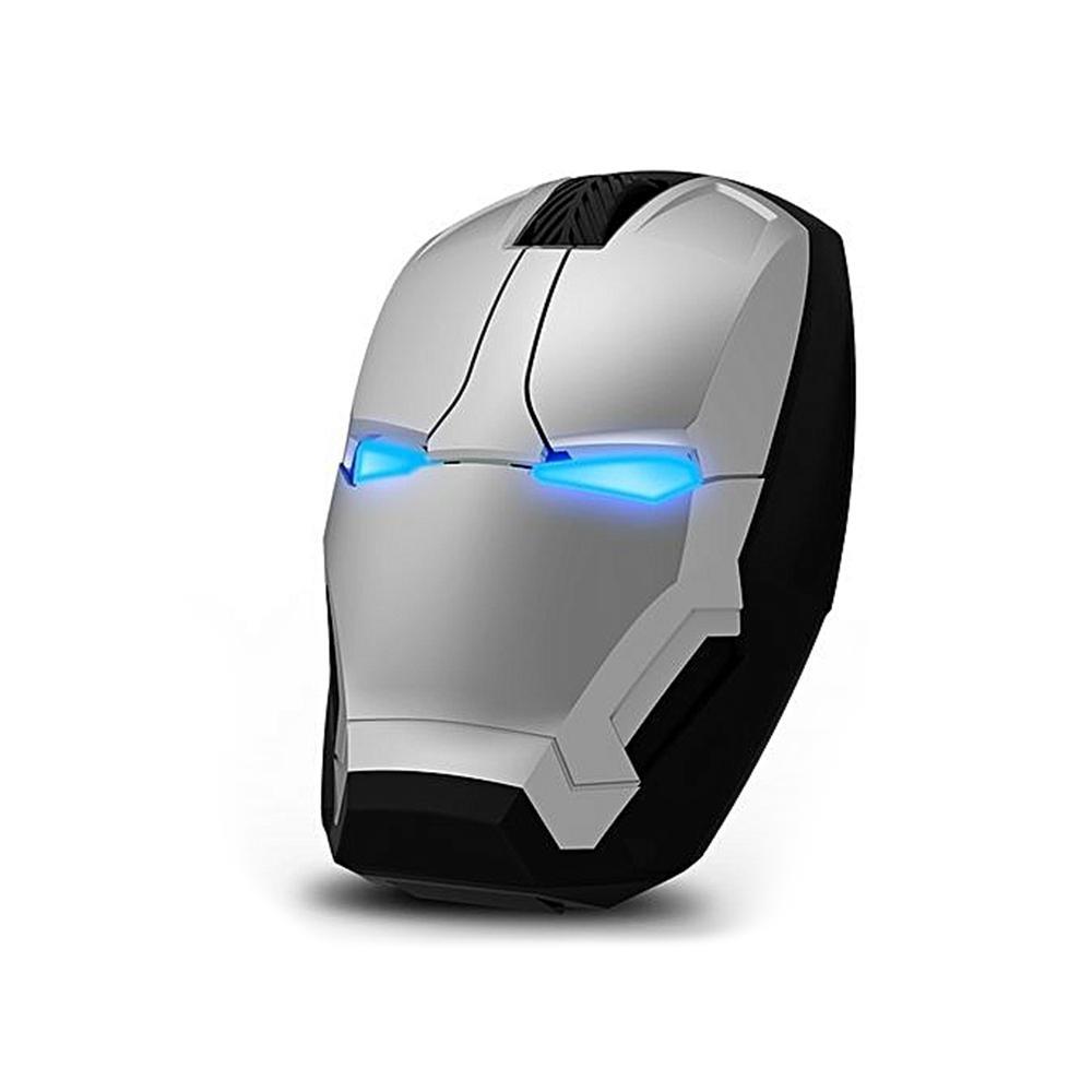 Mouse Inalambrico Iron Man Con Velocidad Ajustable Gris img #1
