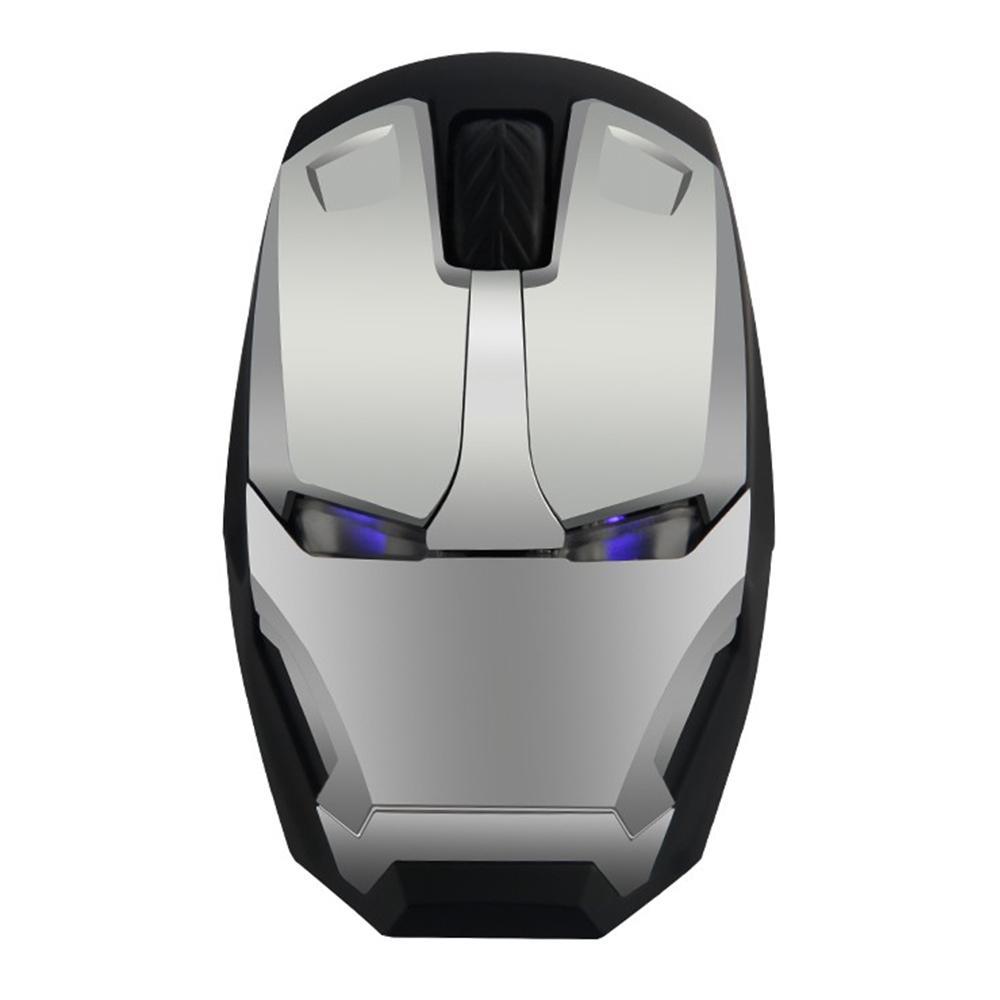Mouse Inalambrico Iron Man Con Velocidad Ajustable Gris img #2