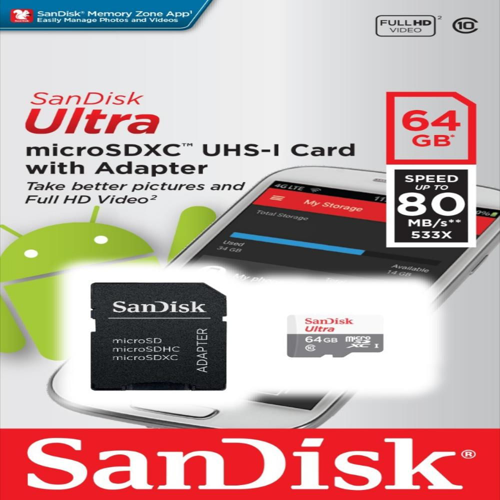 Memoria Micro Sd 64Gb Clase 10 img #1