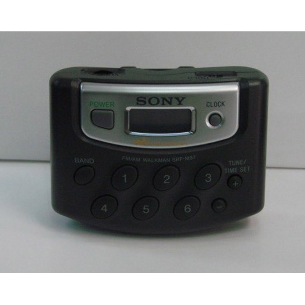Radio Digital Sony Srf M37 Am/Fm Stereo Reloj 18 Memorias img #1