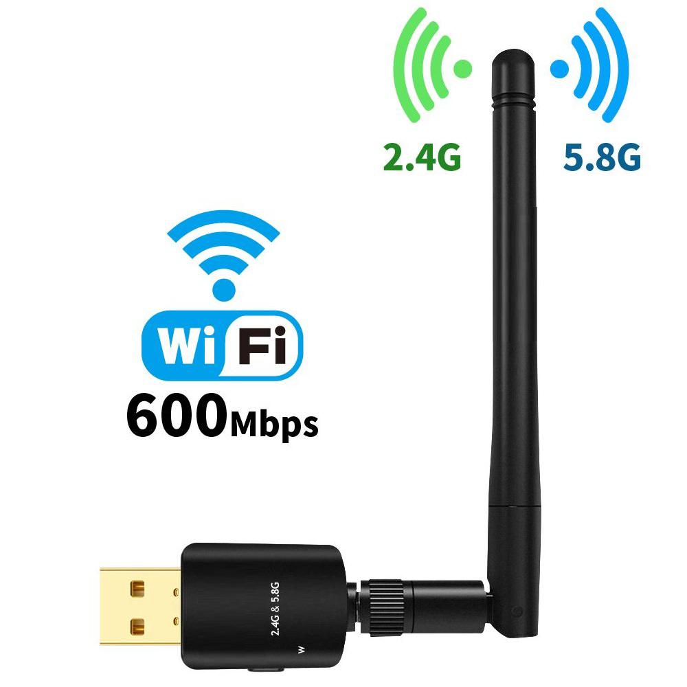 Adaptador Usb Wifi + Antena Windows Linux Mac 600 Mbps img #1