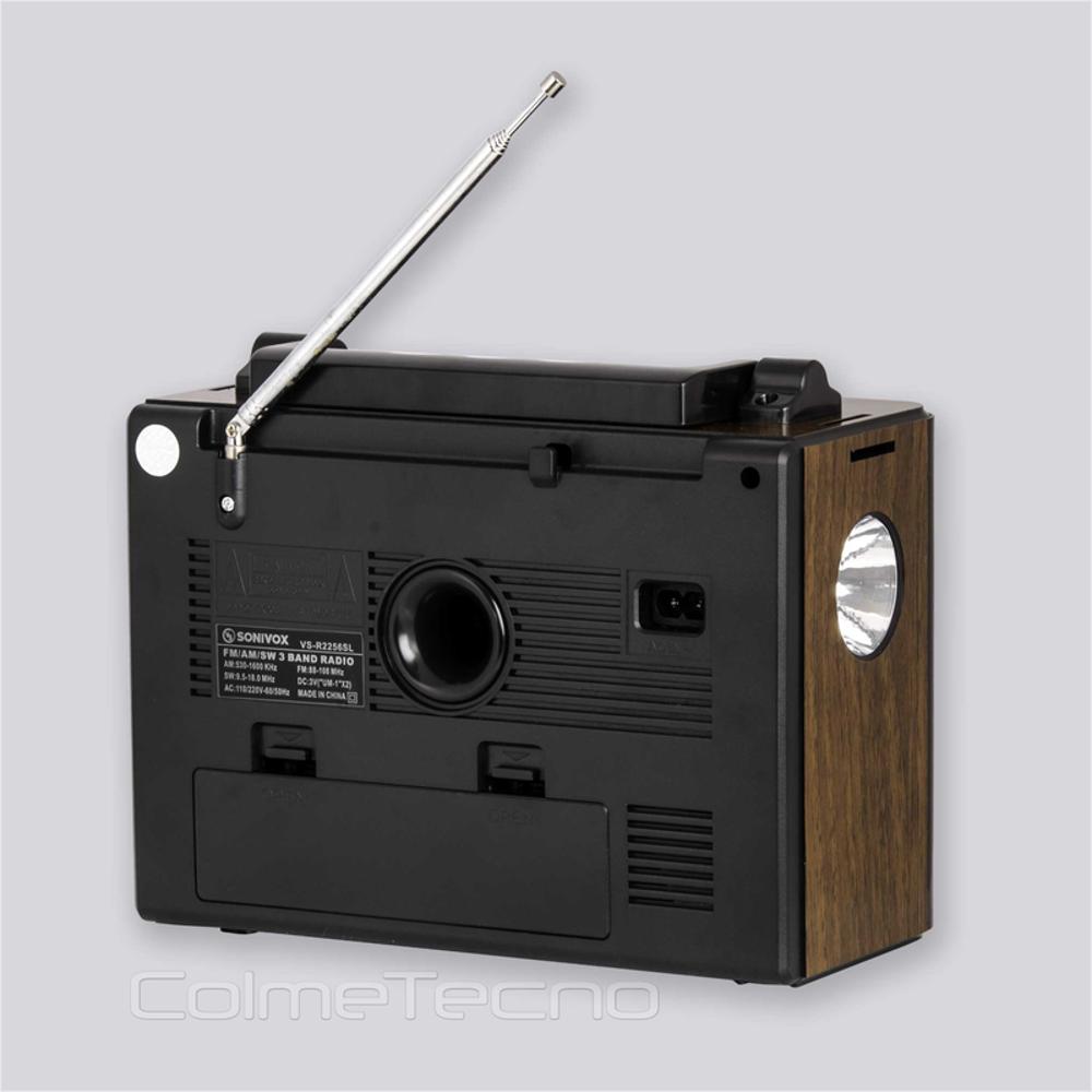 Radio Portátil Sonivox Carga Solar Bluetooth Fm Usb Vs R2256sl img #5