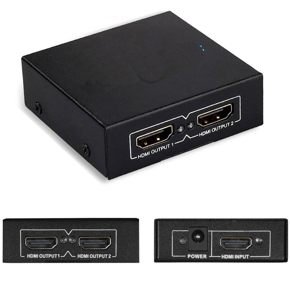 Cable Splitter Hdmi 1 Entrada 2 Salidas Divisor Hembra 4K 1080P Negro img #1