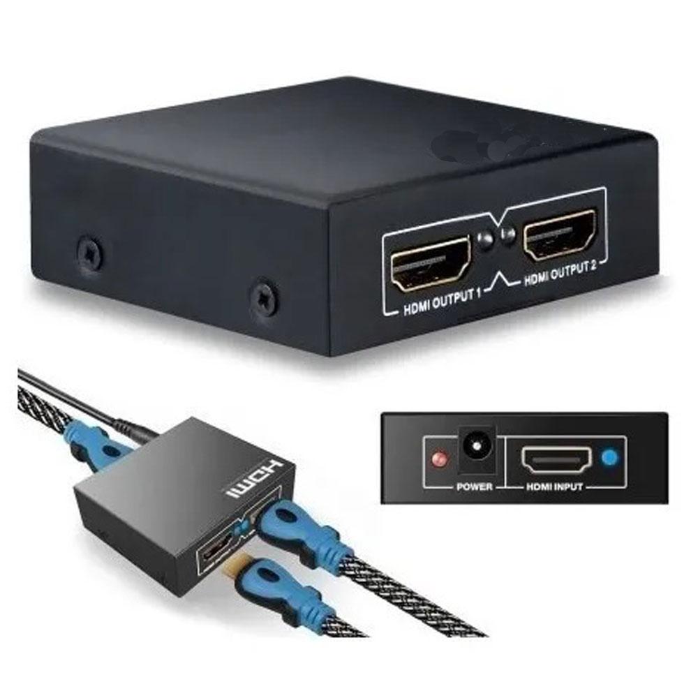 Cable Splitter Hdmi 1 Entrada 2 Salidas Divisor Hembra 4K 1080P Negro img #2