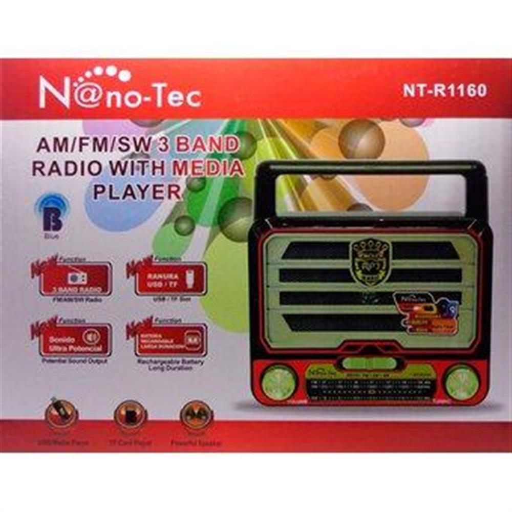 Radio Portatil Estilo Antiguo 3 Bandas Con Bluetooth img #2