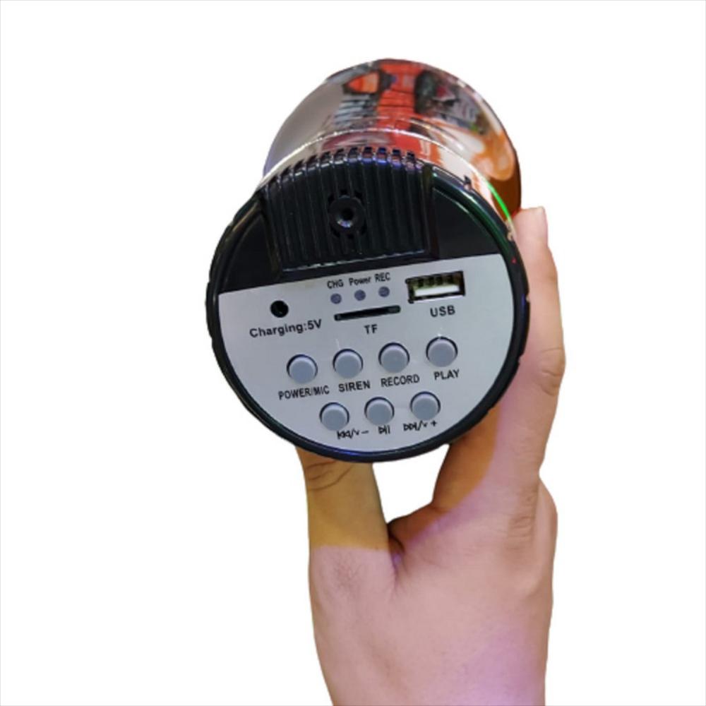 Megafono Recargable Sirena Grabador Voz 15W img #2