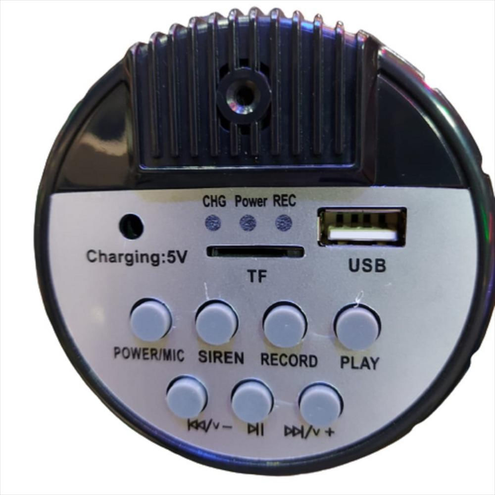 Megafono Recargable Sirena Grabador Voz 15W img #4