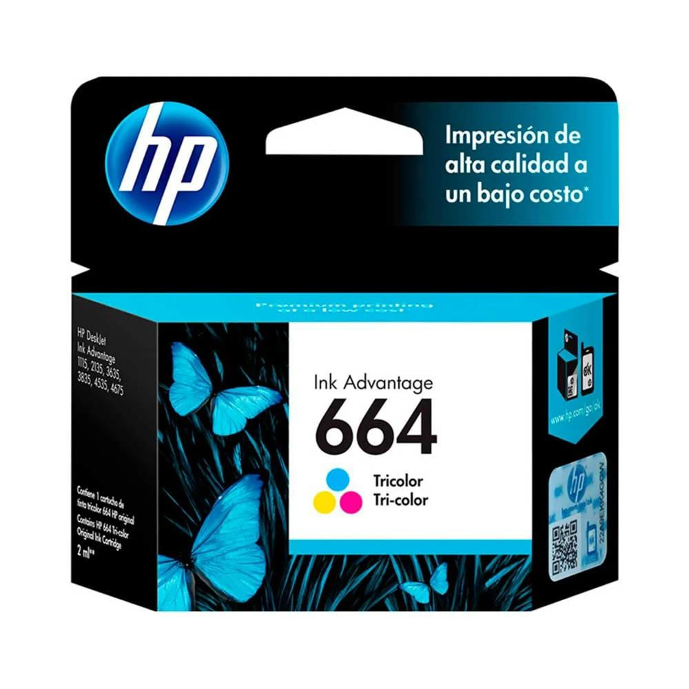 Tinta Hp F6v28al Color No. 664 Hp img #1