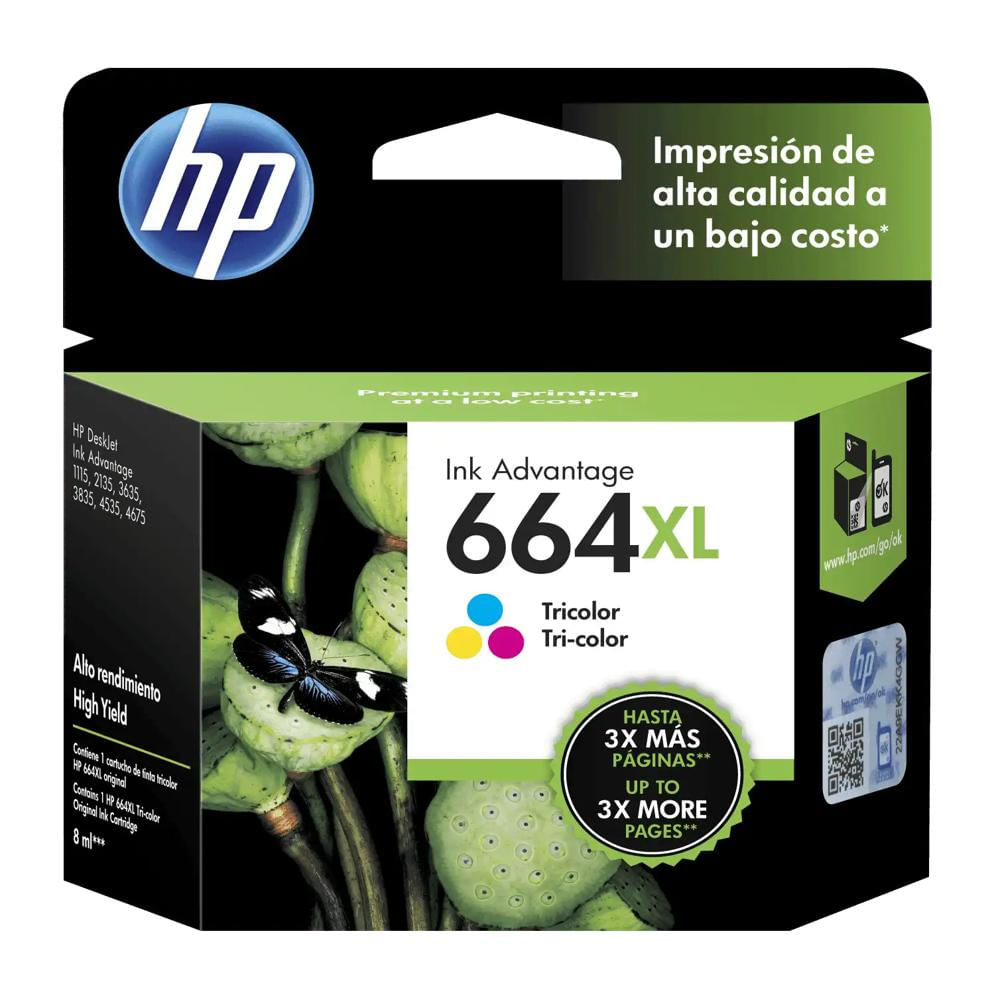 Cartucho Hpno. 664 Tricolor img #1