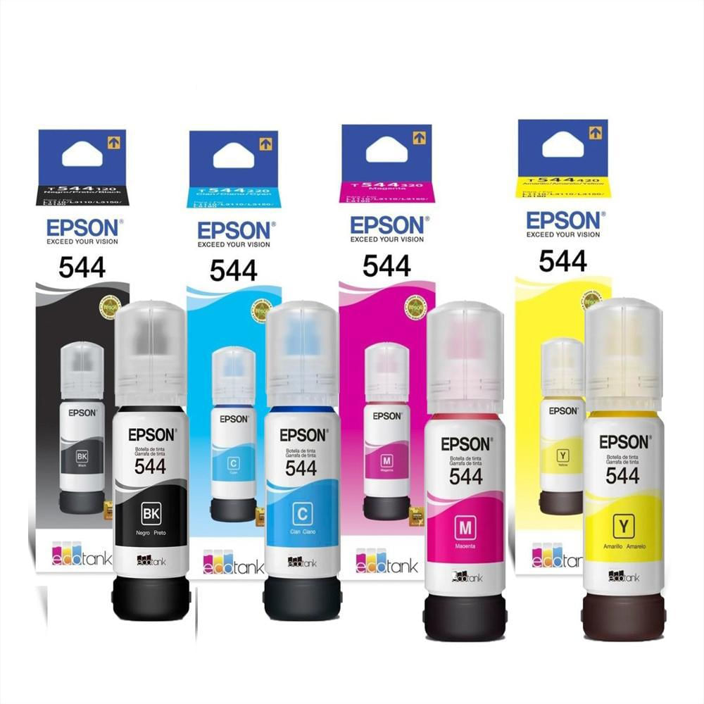 Tintas Epson Ecotank 544 L1110/L3110/L3150/L5190 (Kit X 4) img #1