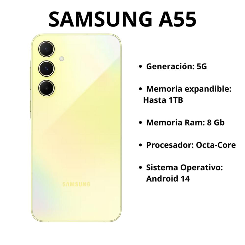 Celular Samsung Galaxy A55 256Gb 8Ram Color Lemon img #4