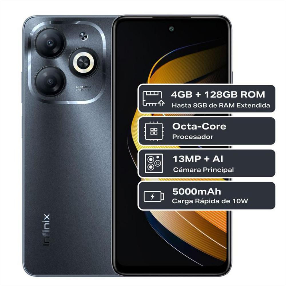 Infinix Smart 8 Dual Sim 128Gb Negro 4Gb Ram img #2