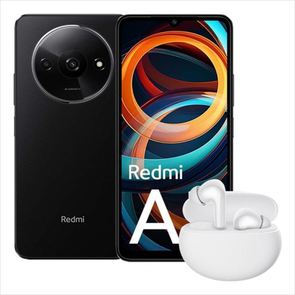Celular Xiaomi Redmi A3, 64Gb / 3Gb, Negro + Buds 4 Active Wht img #1