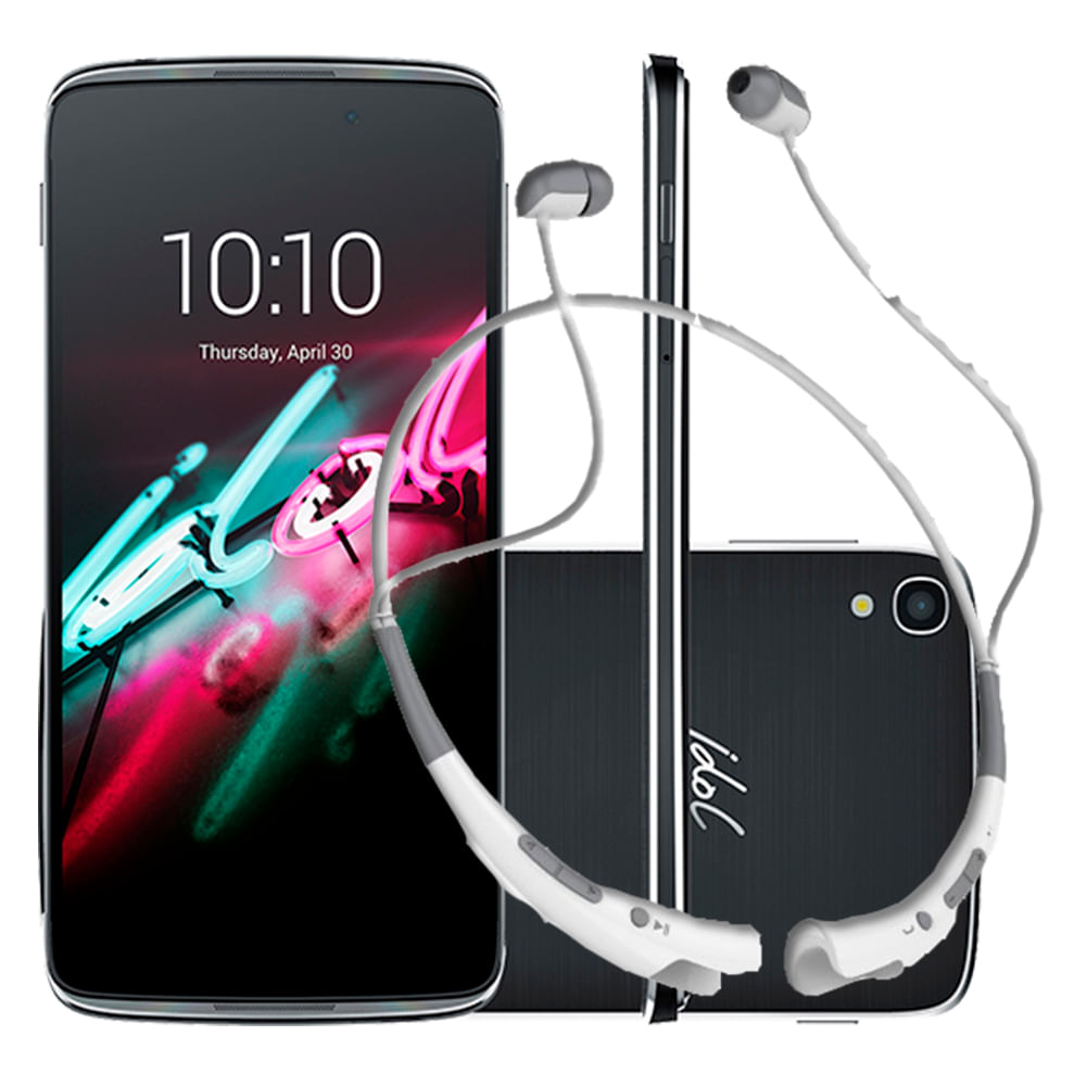 Celular Alcatel Idol 3 Negro + Audifonos img #1