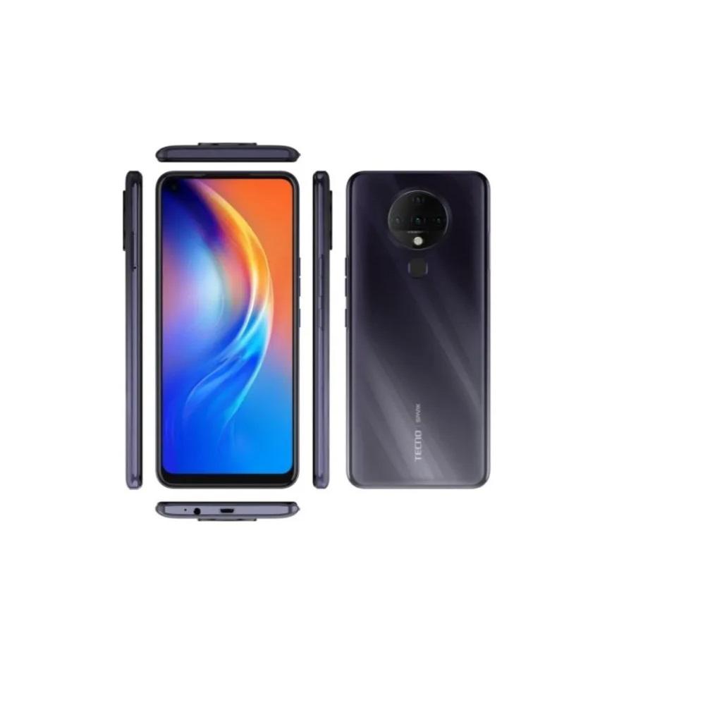 Celular Smart Tecno Spark6 8Core 128Gb 4Gb 6.8 Azul 5000Mah Negro img #1