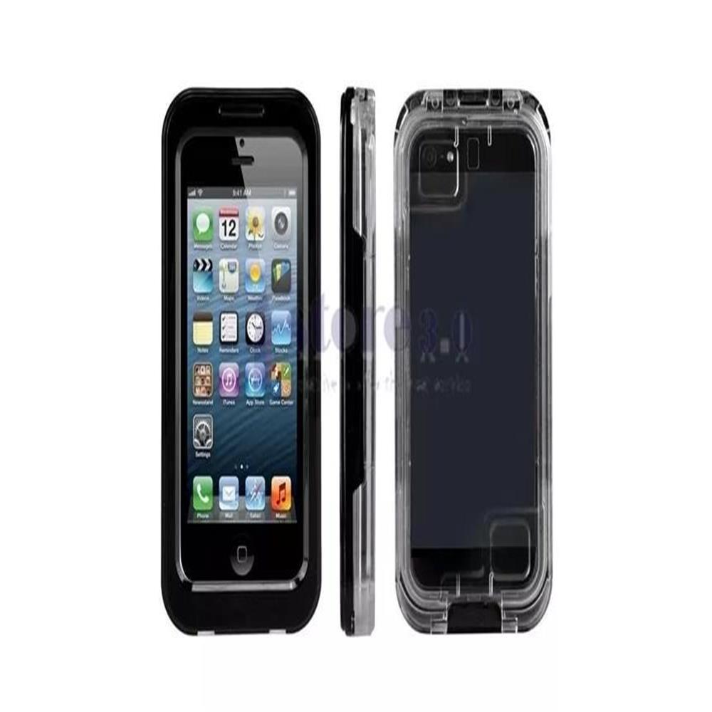 Estuche Protector Agua Iphone 5 5S 5C Se Negro img #3