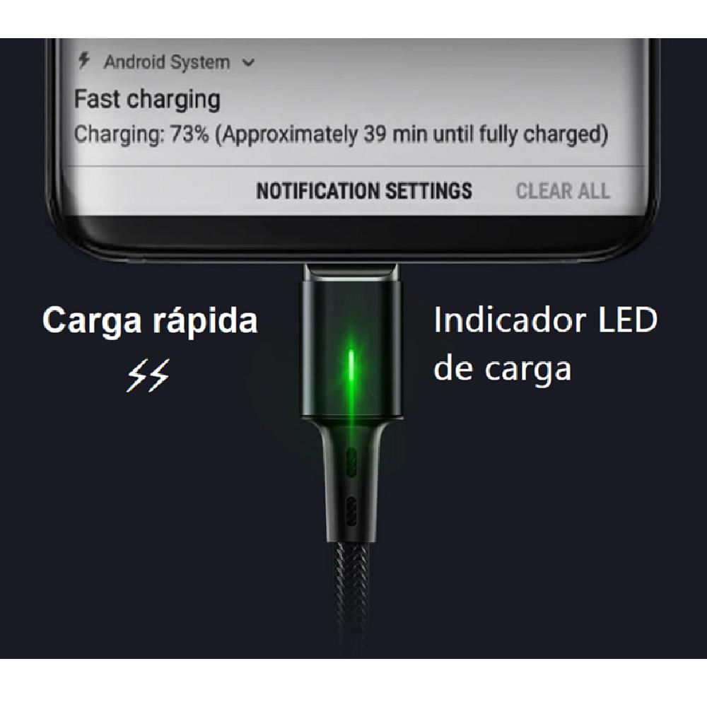 Cable Cargador Pro Tipo C Magnético Cel Carga Rápida 3.0 1M img #5