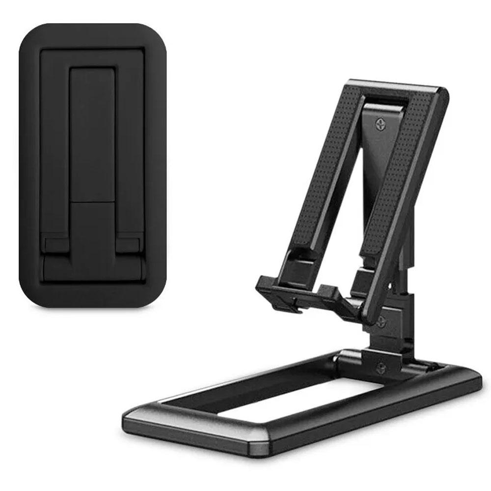 Soporte Mesa Sdl01 Porta Celular Flexible Plegable Negro Transportable img #2