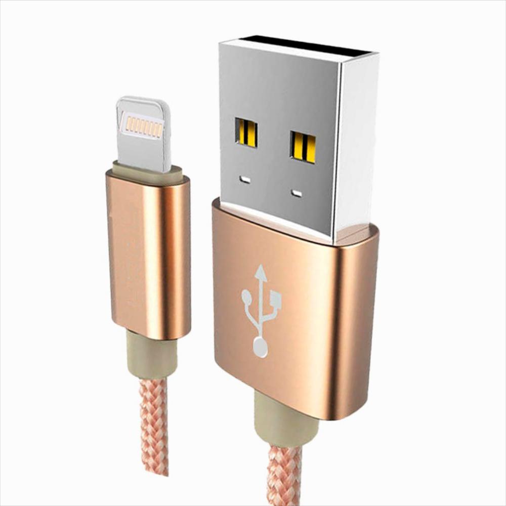 Cable De Datos Metálico Puerto C Carga Rápida 1Mt img #2