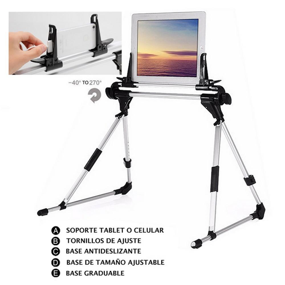 Soporte En Aluminio Cama Escritorio Para Celular Y Tablet 1 img #5