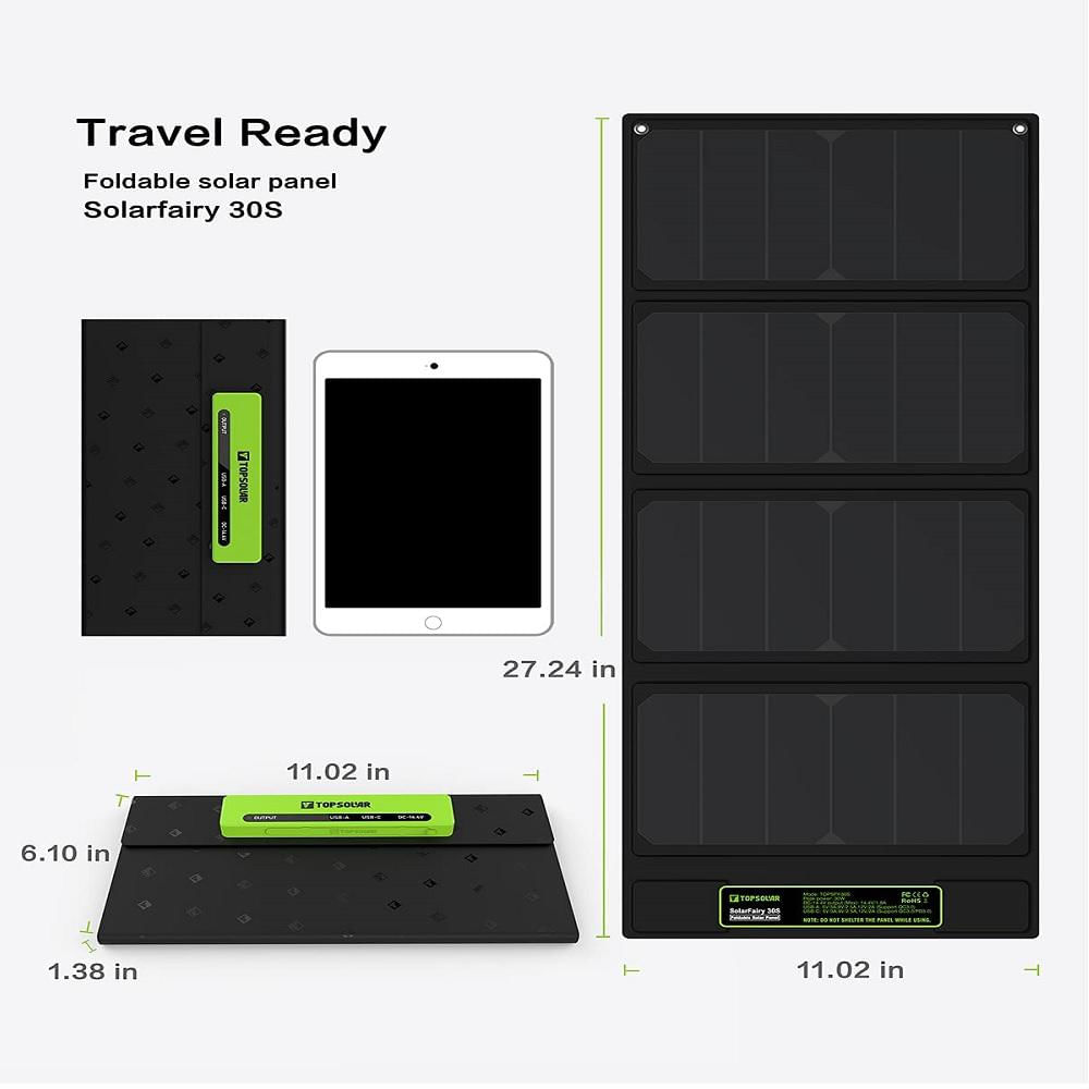 Cargador Panel Solar Topsolar Solarfairy 30S img #2