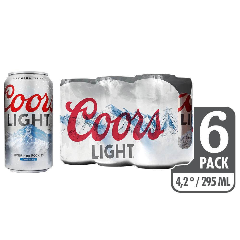 Cerveza COORS LIGHT Light Lata x6und 295ml (1770  ml) img #1