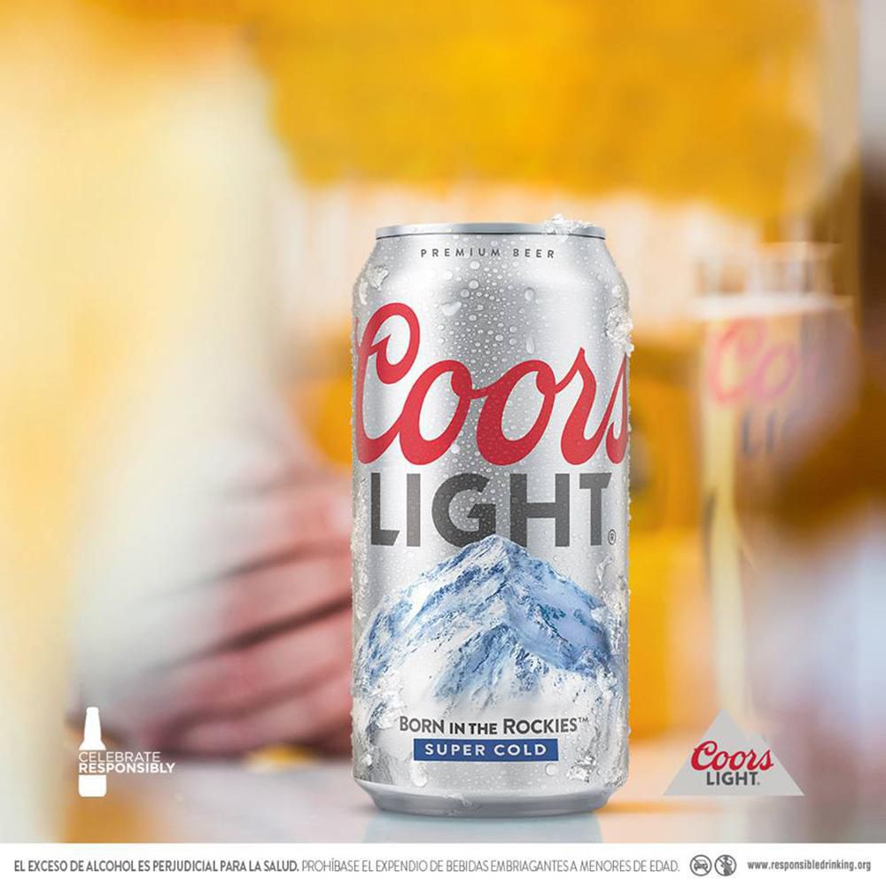 Cerveza COORS LIGHT Light Lata x6und 295ml (1770  ml) img #2