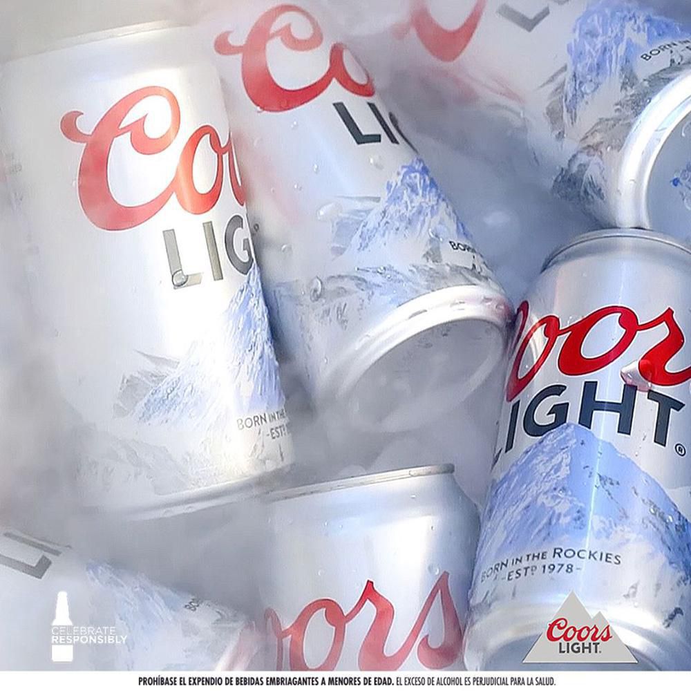 Cerveza COORS LIGHT Light Lata x6und 295ml (1770  ml) img #4