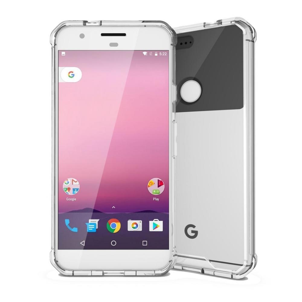 Para Google Pixel Transparente Tpu Protector Antichoque Volver Funda (Transparente) img #1