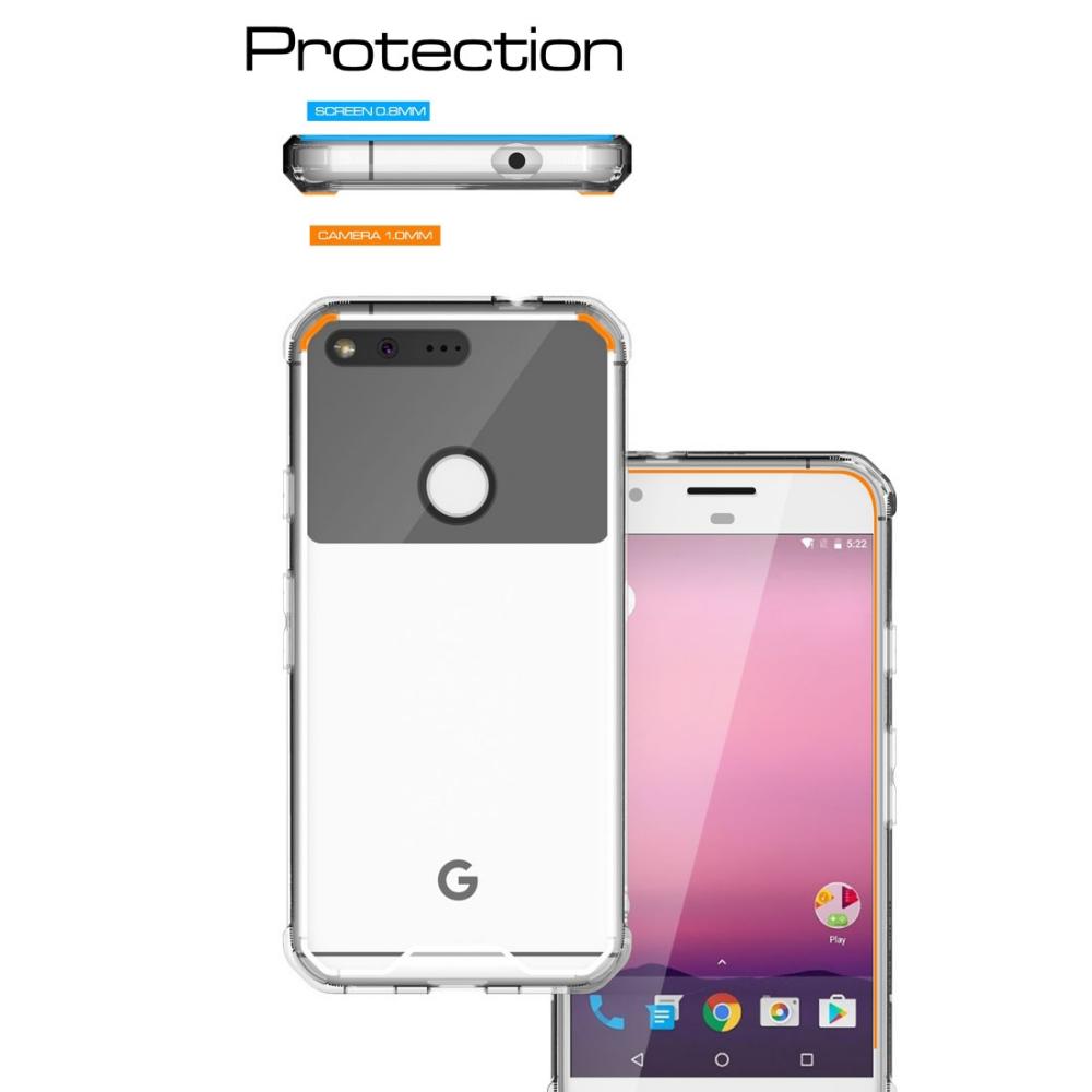Para Google Pixel Transparente Tpu Protector Antichoque Volver Funda (Transparente) img #5