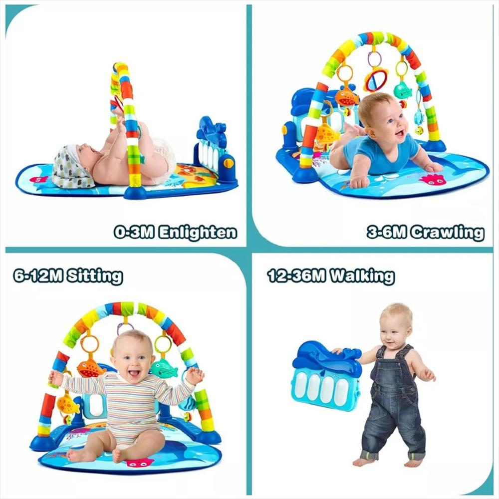 Gimnasio Piano Ballena Huanger Bebe Musical Niño Niña img #4
