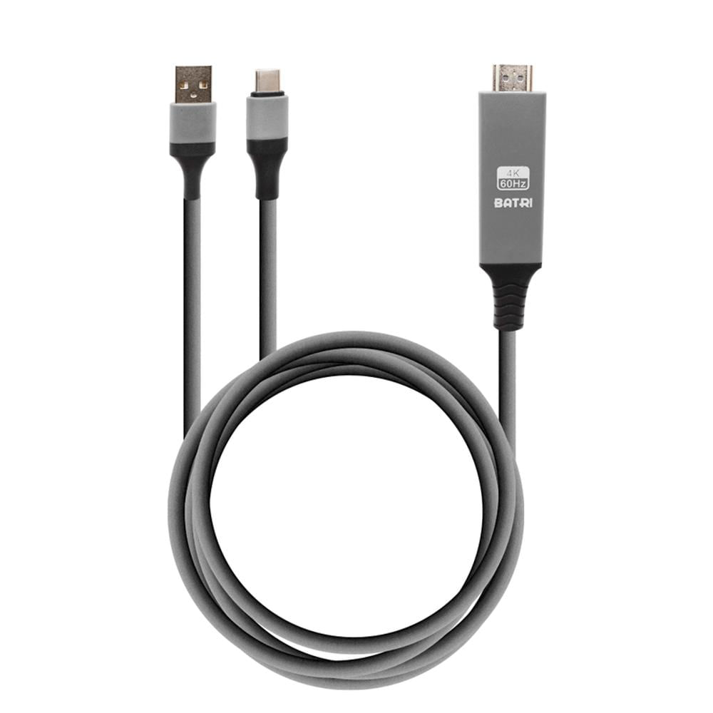 Cable Tv Adaptador Hdmi Micro Usb Y Tipo C Proyectar Pantalla 4K img #3