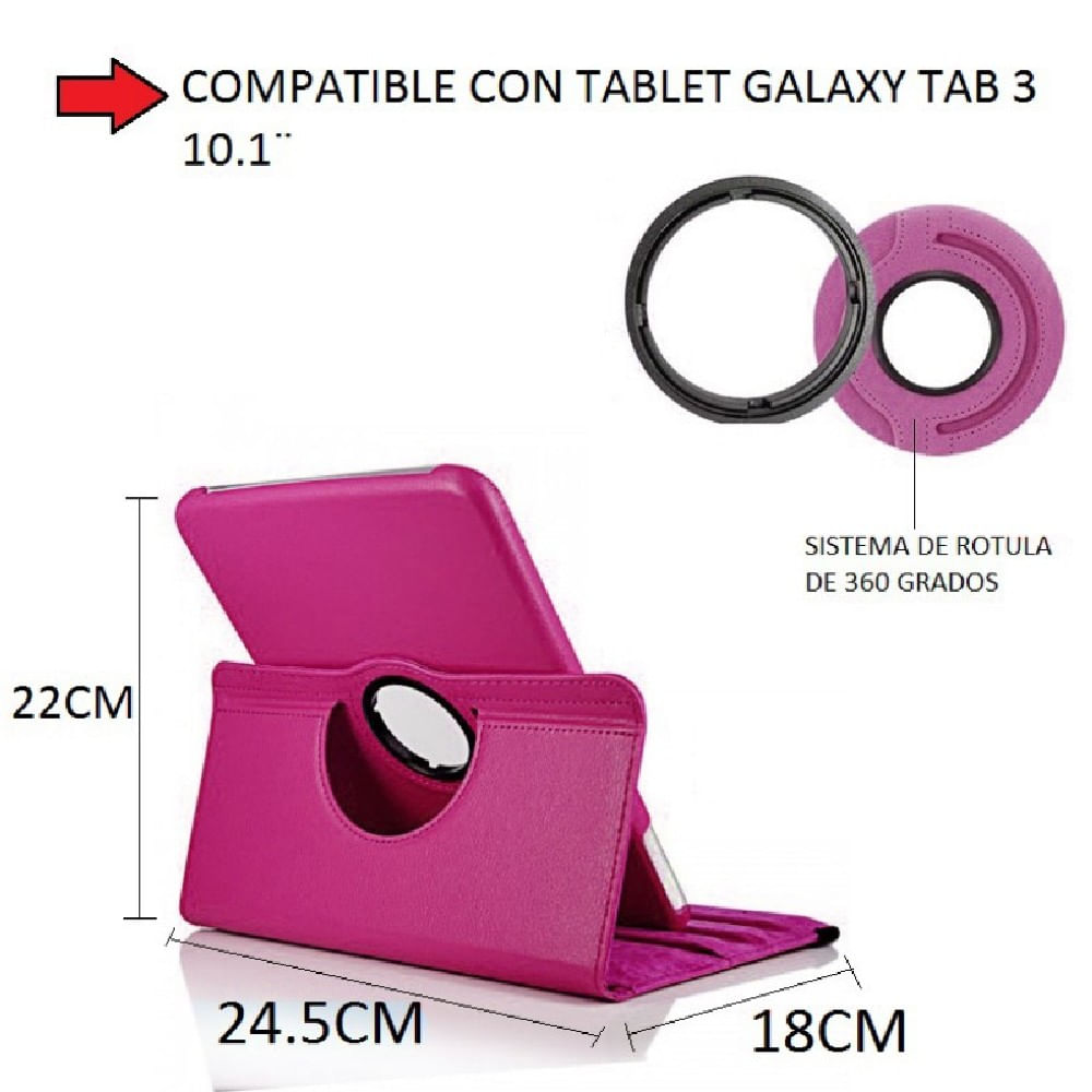 Estuche Carcasa Samsung Galaxy Tab 3 10.1 P5200 Rosado img #5