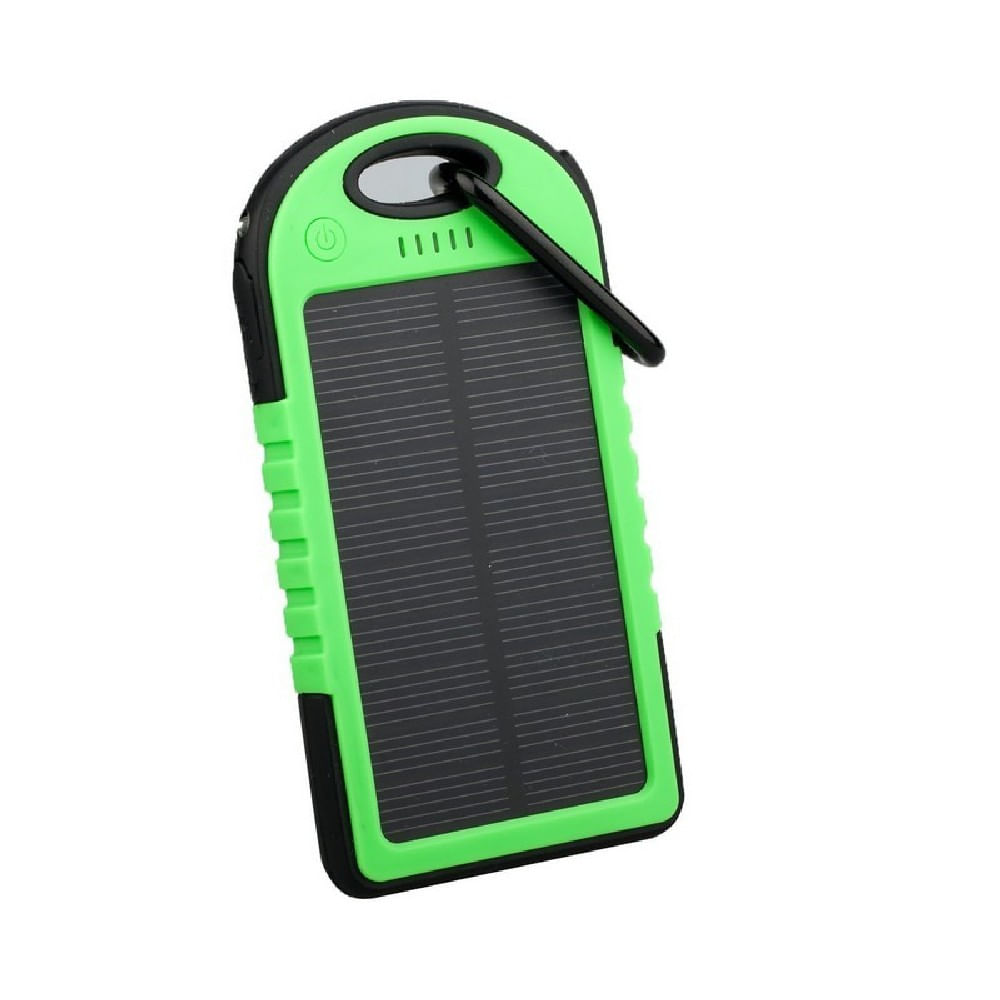 Cargador Solar 5000Mah Bateria Power Bank Panel Verde Negro img #3