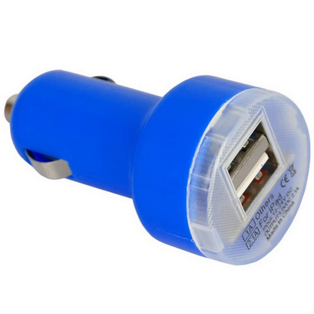 Cargador Celular Cigarrera Carro Universal Usb Azu img #1