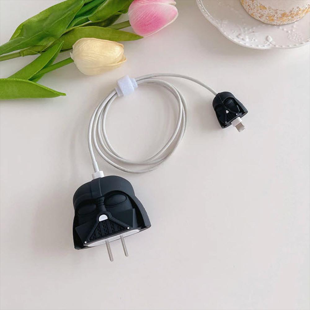 Protector De Cable + Protector De Cargador. Modelo Darth Vader (Star Wars) img #3
