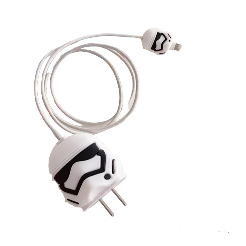 Protector De Cable + Protector De Cargador. Modelo Stormtrooper (Star Wars) img #1