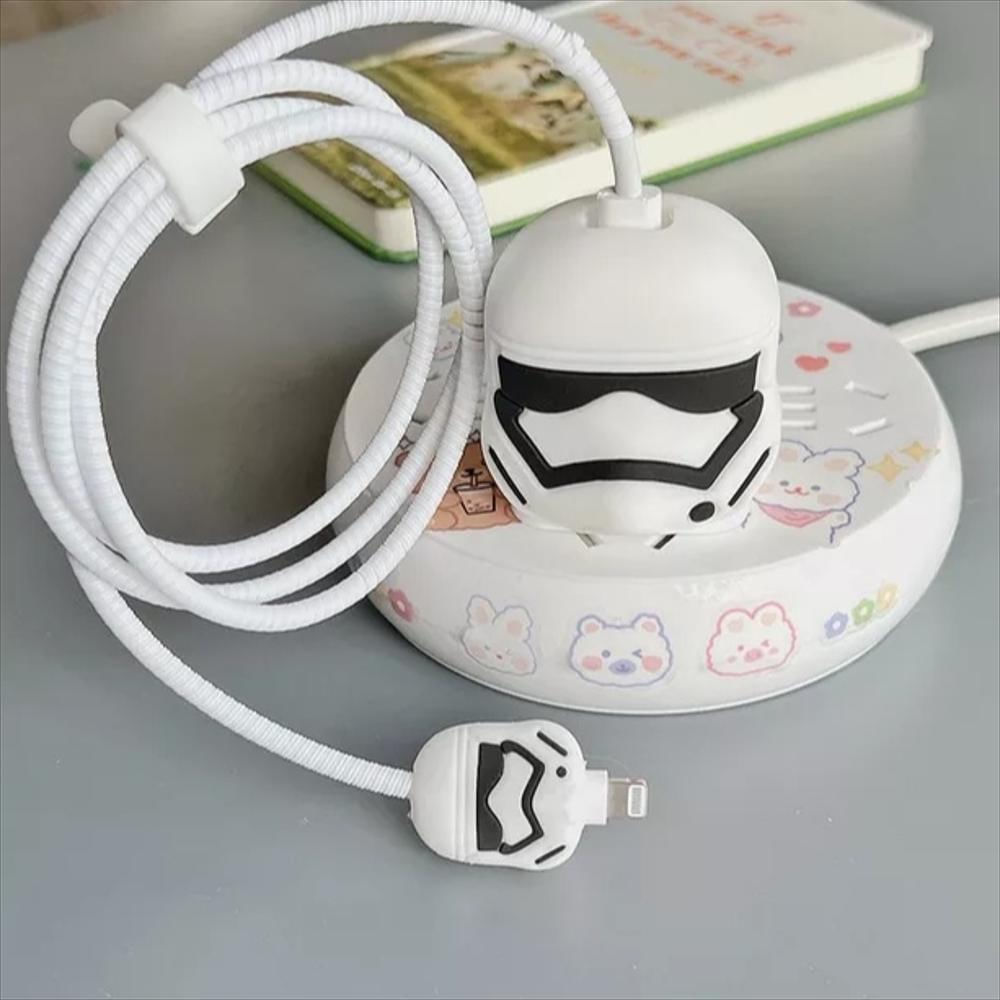 Protector De Cable + Protector De Cargador. Modelo Stormtrooper (Star Wars) img #4