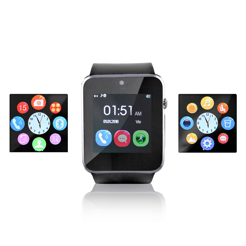 Smartwatch Reloj Inteligente Tactil Bluetooth Plateado img #5