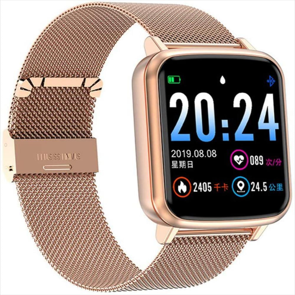 Reloj Inteligente Tactil Resistente Al Agua Con 2 Pulsos R25 Rosado img #2