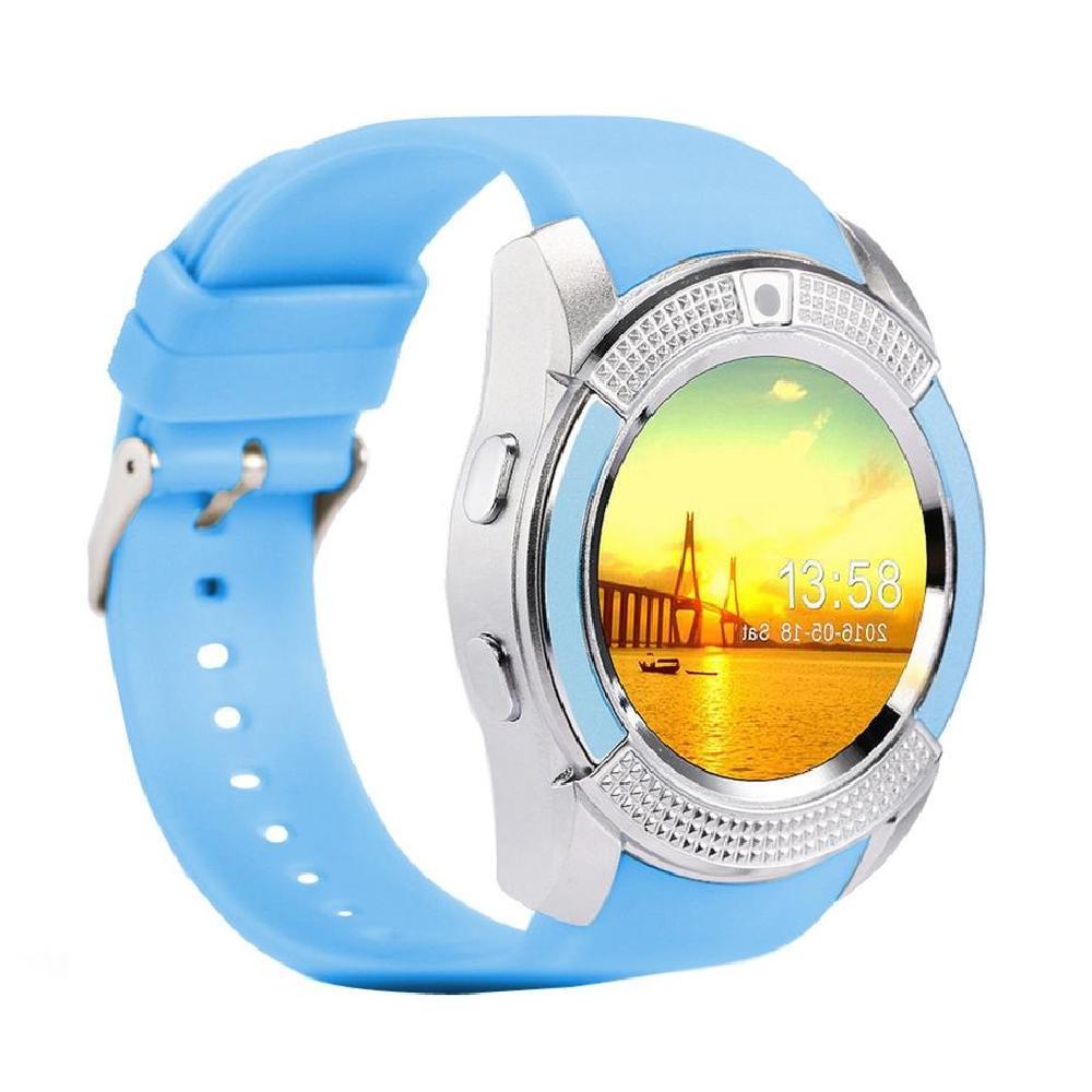 Reloj Inteligente Smartwatch V8 Bluetooth Camara Azul img #2