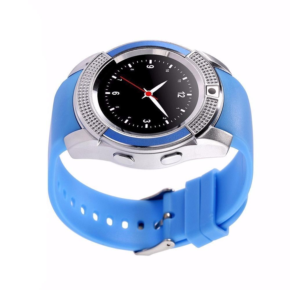 Reloj Inteligente Smartwatch V8 Bluetooth Camara Azul img #5