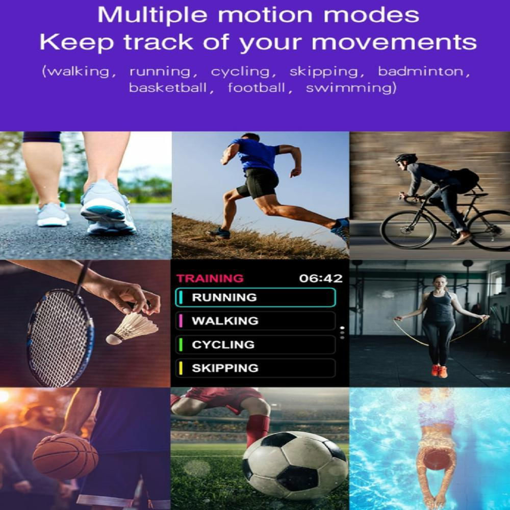 Smartwatch Reloj Inteligente Sumergible Control Músic Purple img #2