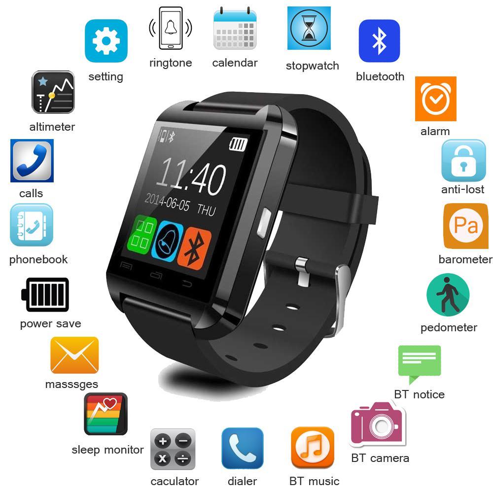 Smartwatch Reloj Inteligente U8 Negro img #1
