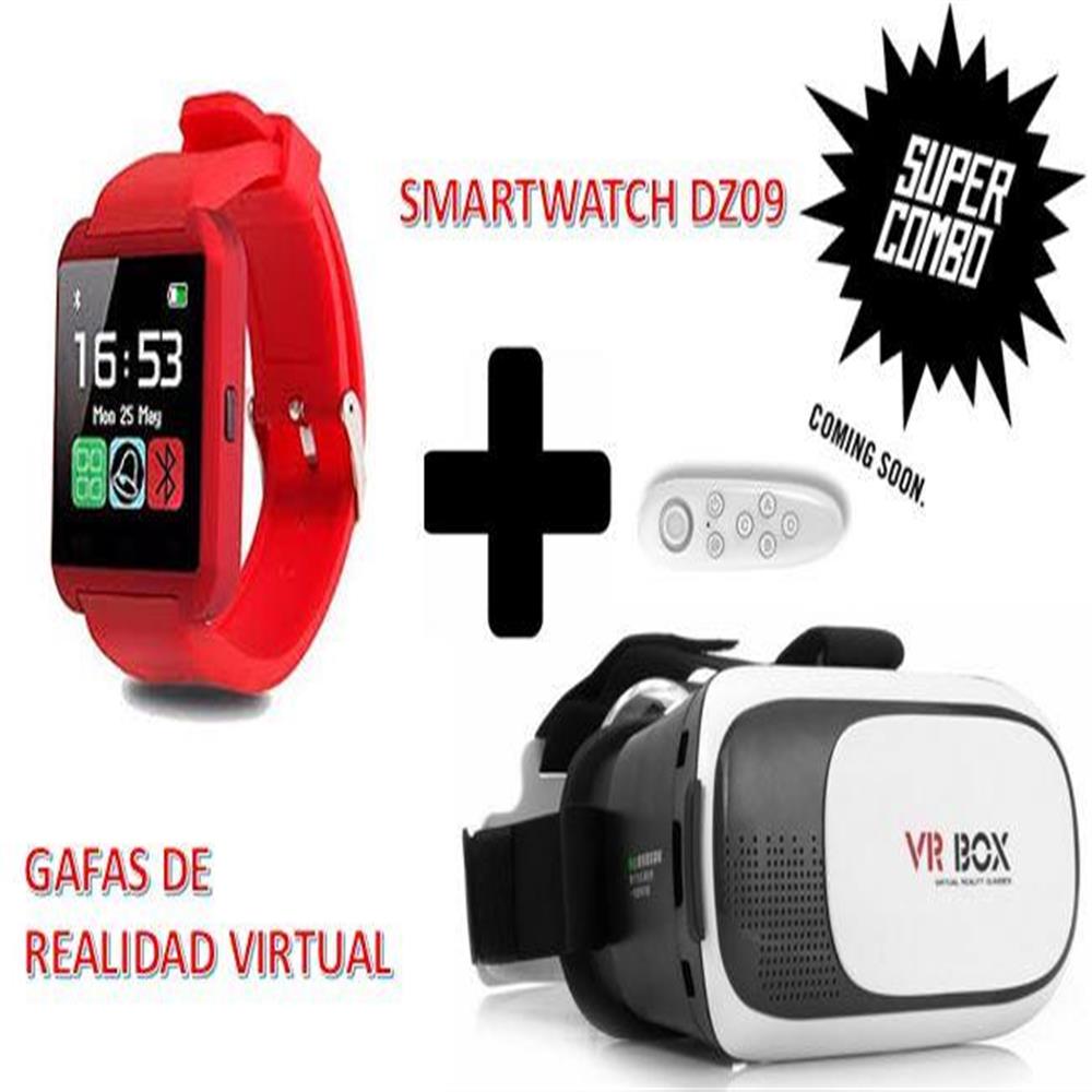 Combo Smartwatch U8 Rojo + Gafas Realidad Virutal + Control img #1