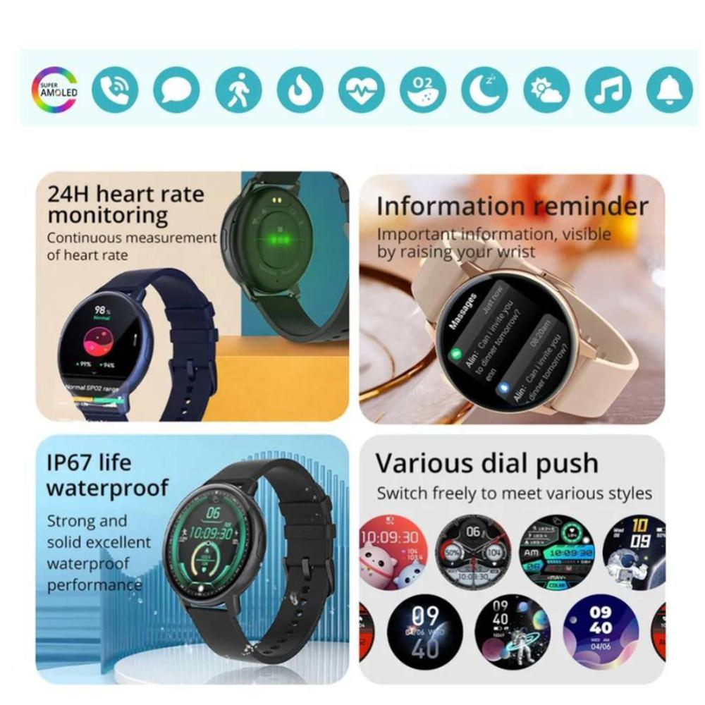 Smartwatch Pantalla Amoled Bluetooth Batería Larga Duración Reloj Inteligente img #5
